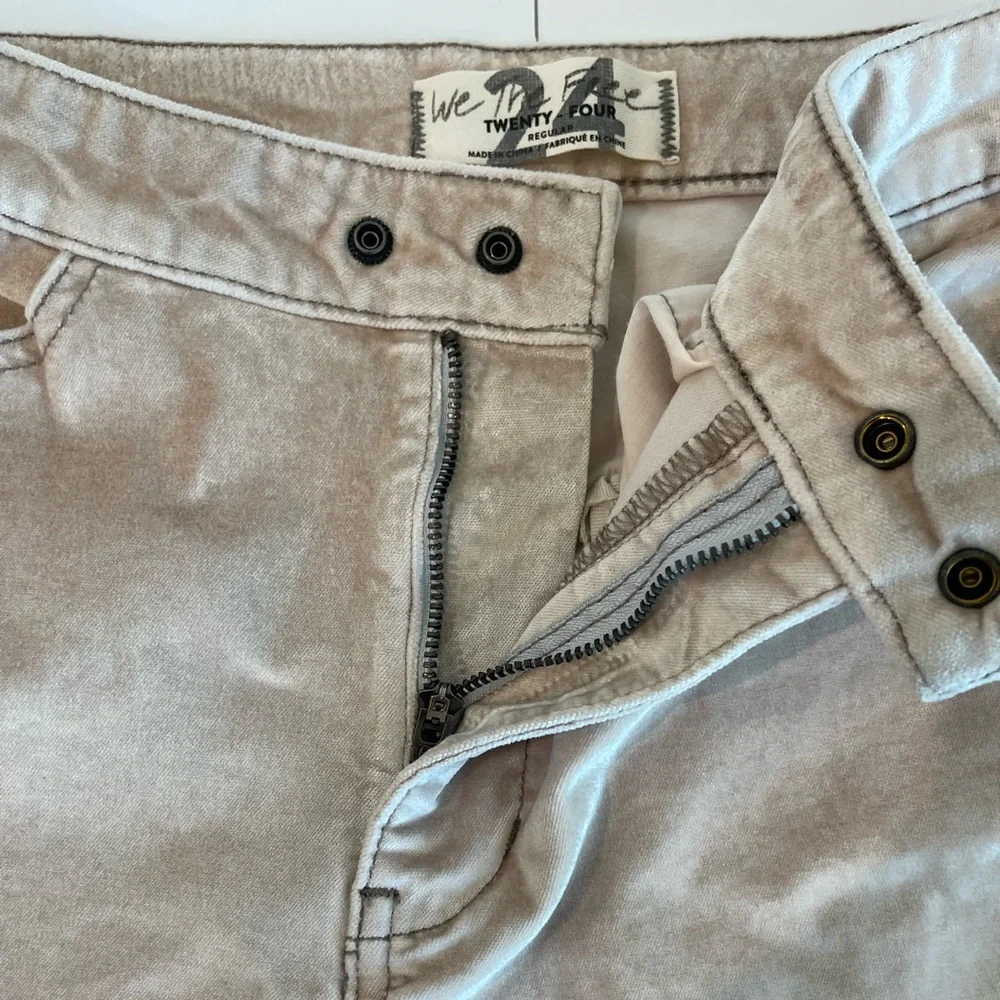 We the Free Velvet champagne Pants size 24